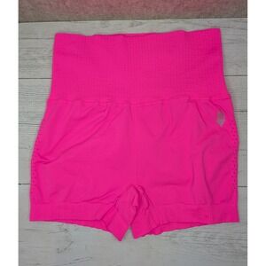 Free People Movement Karma Seamless High Waisted Neon Pink Workout Short Size XS